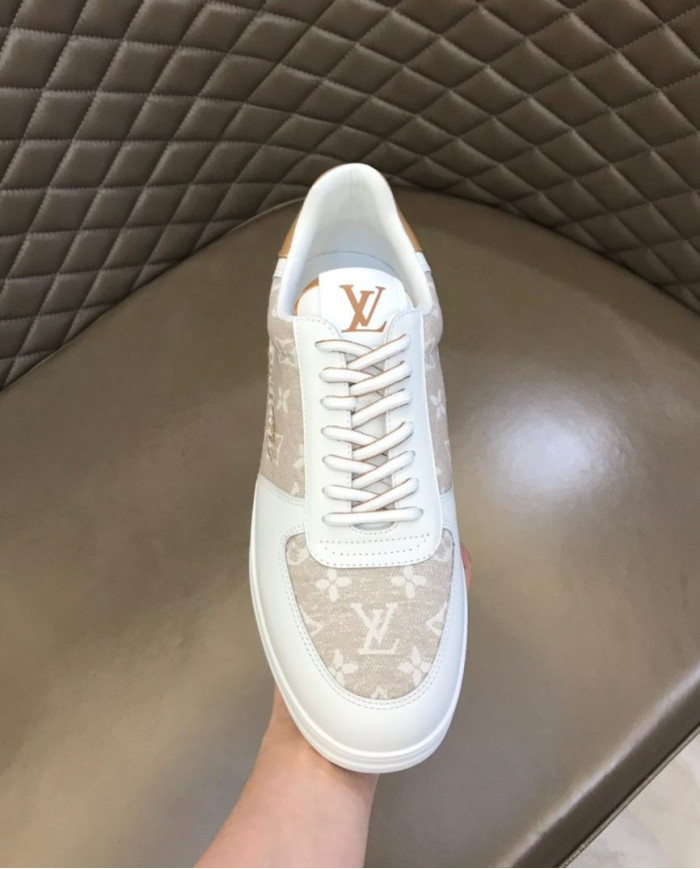 Louis Vuitton Monogram Print Patchwork Low Top Casual Sneakers