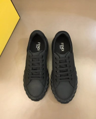 Fendi Stylish Platform Lace Up Casual Skate Shoes