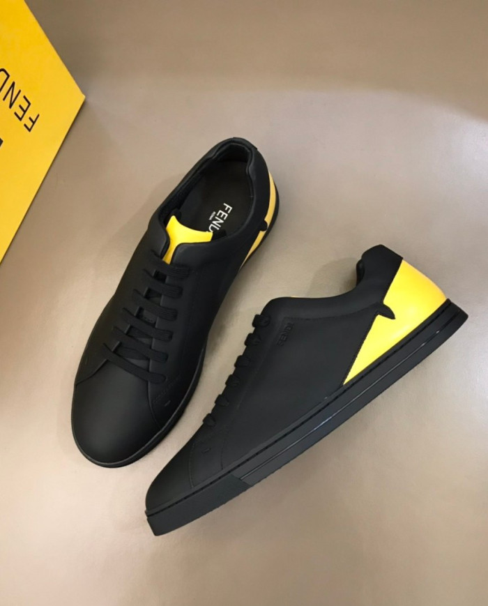 Fendi Low Top Lace Up Casual Sneakers