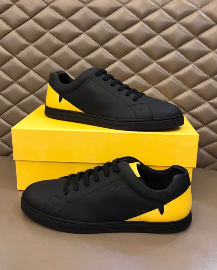 Fendi Low Top Lace Up Casual Sneakers