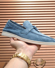 Lora Piana Couple style business loafers cowhide