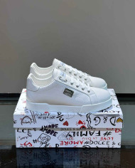 Dolce & Gabbana Metal Logo Casual Sneakers