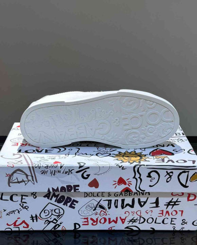 Dolce & Gabbana Metal Logo Casual Sneakers