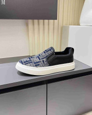 Fendi FF Logo Print Casual Loafers