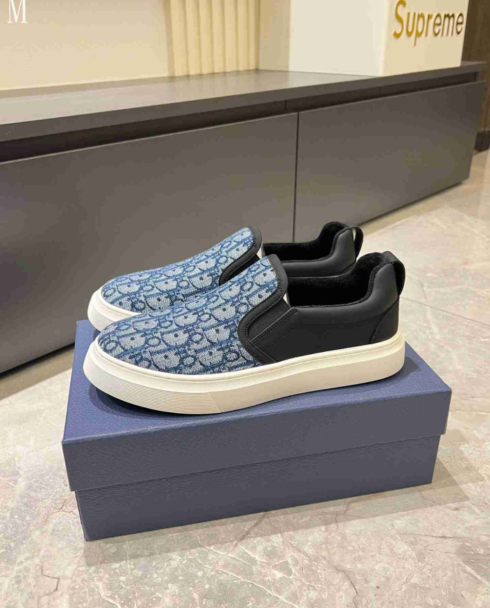 Dior B35 Oblique Print Loafers