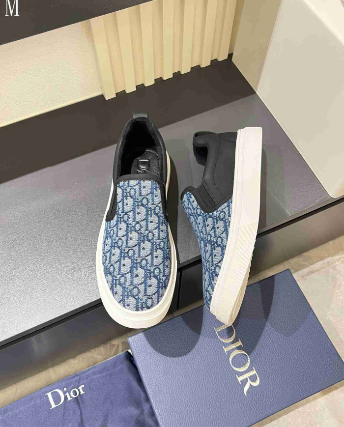 Dior B35 Oblique Print Loafers