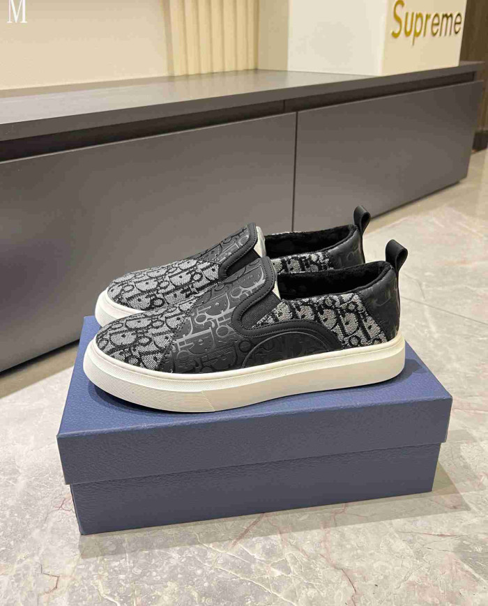 Dior B35 Oblique Print Loafers