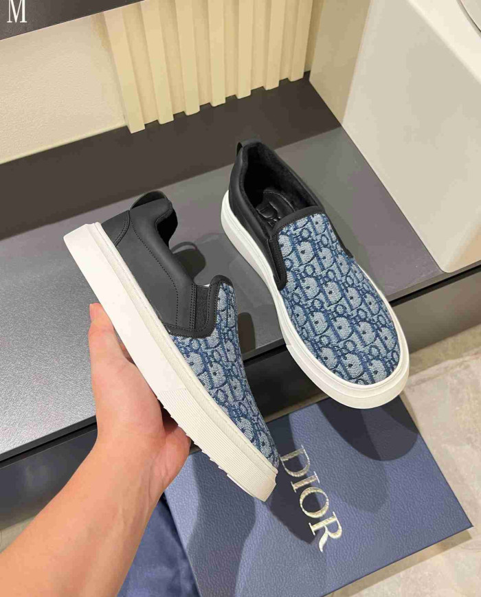 Dior B35 Oblique Print Loafers