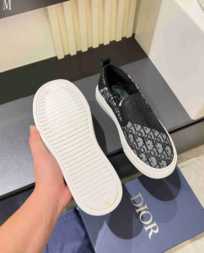 Dior B35 Oblique Print Loafers