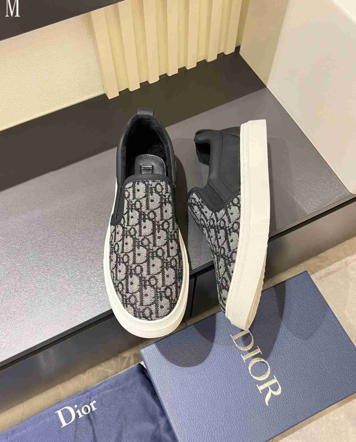 Dior B35 Oblique Print Loafers