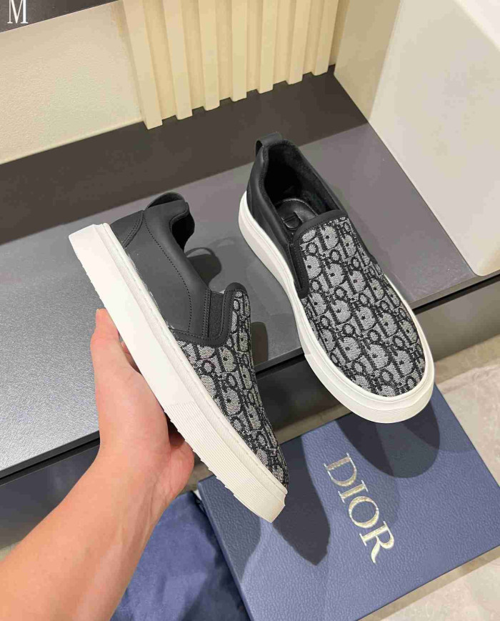 Dior B35 Oblique Print Loafers