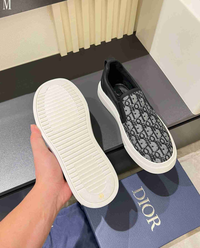 Dior B35 Oblique Print Loafers