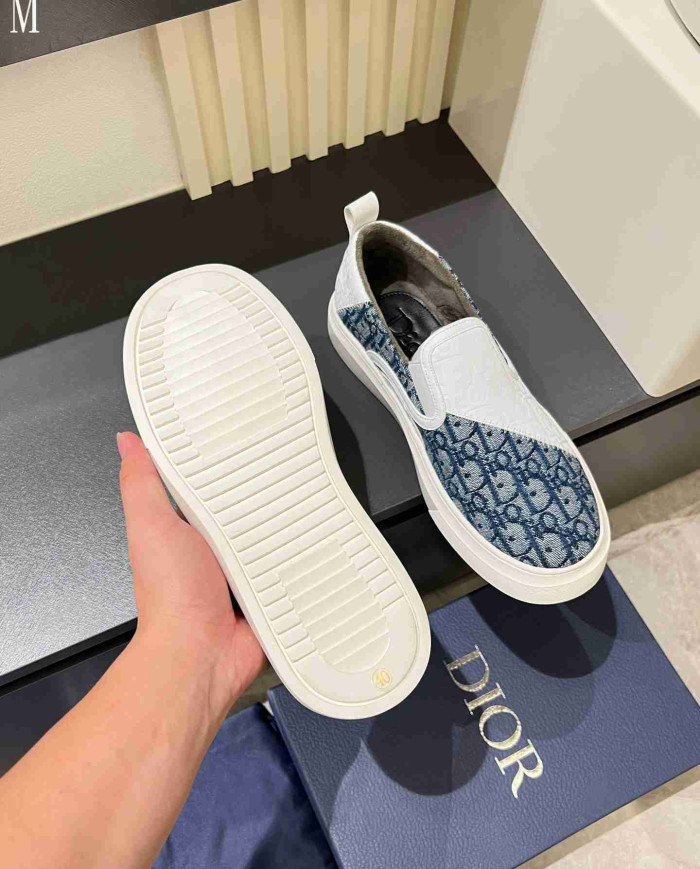 Dior B35 Oblique Print Loafers