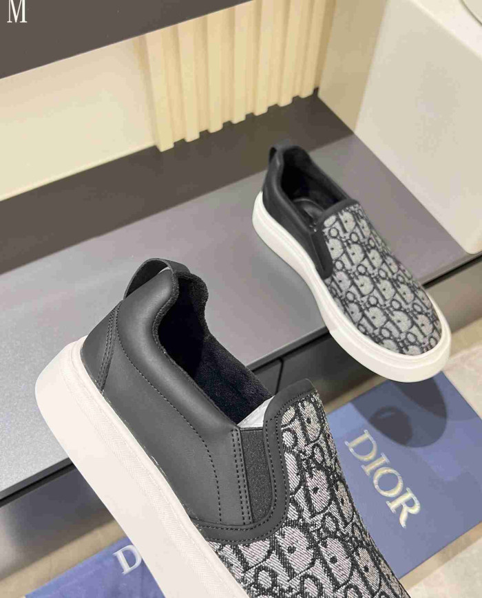 Dior B35 Oblique Print Loafers