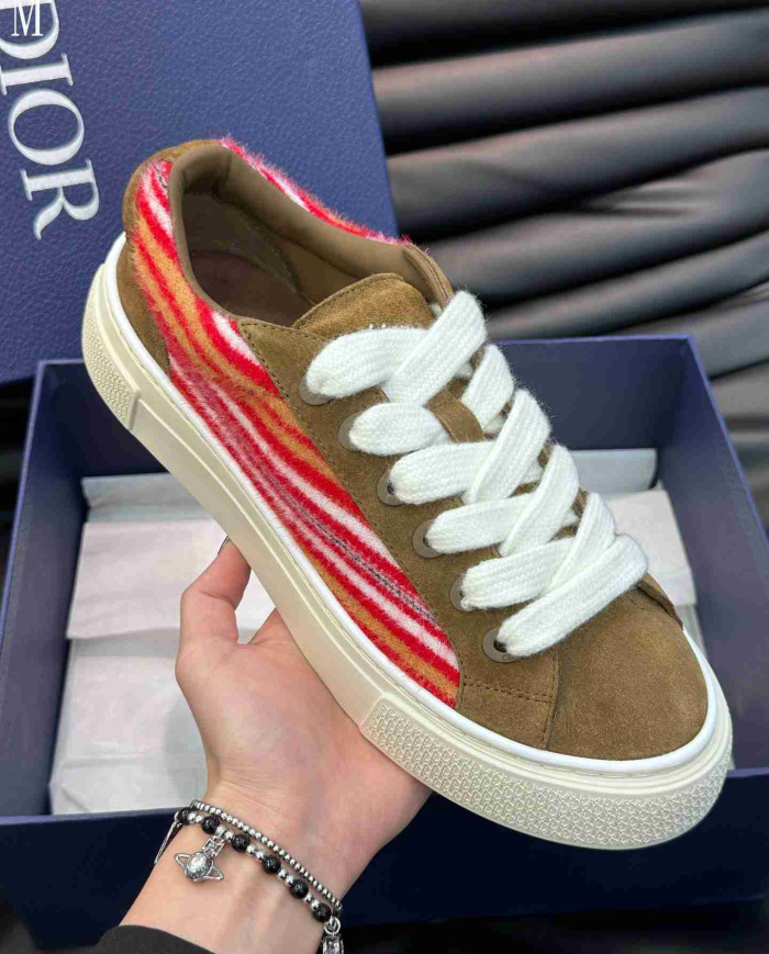 Dior B33 Rainbow Stripe Casual Sneakers