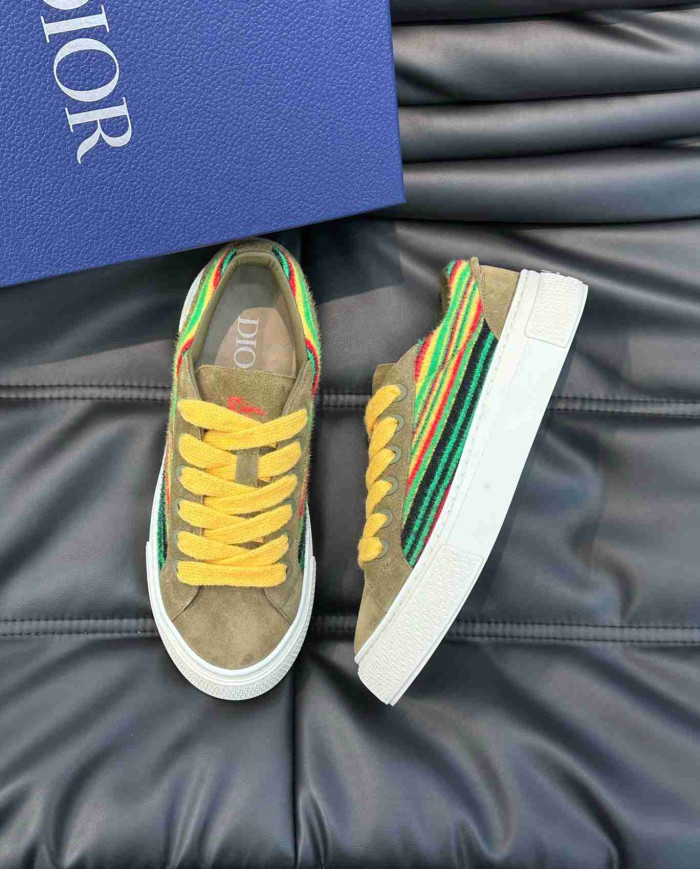 Dior B33 Rainbow Stripe Casual Sneakers