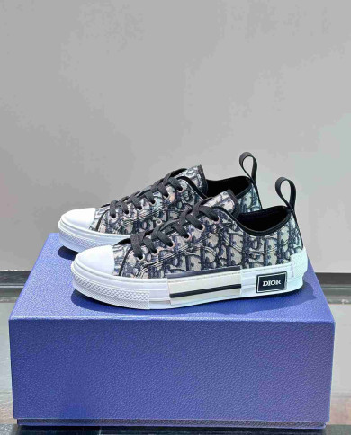 Dior DIOR B23 Low Top Oblique Casual Skate Shoes