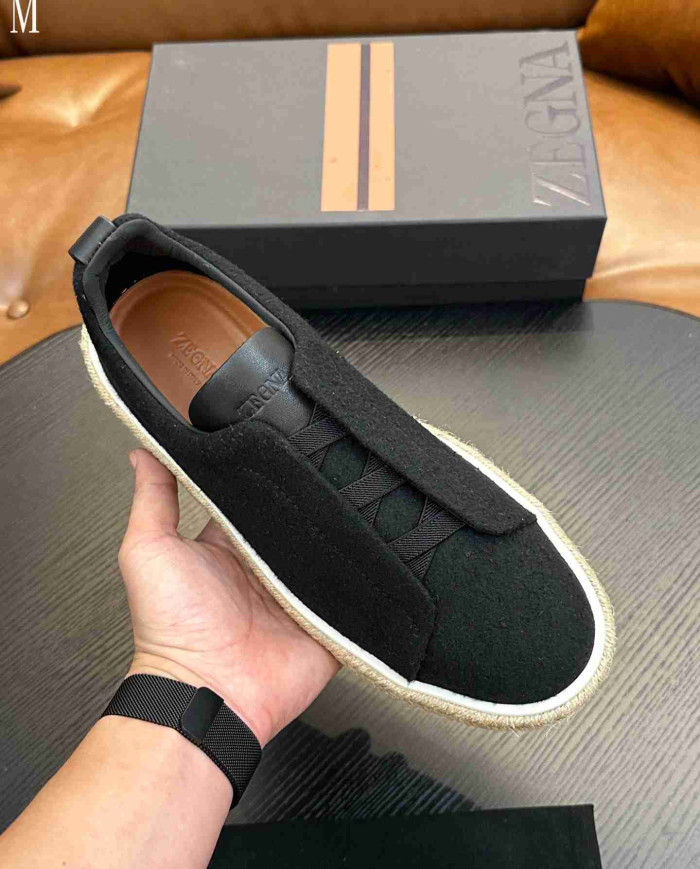 Ermenegildo Zegna Woven Espadrille Casual Shoes