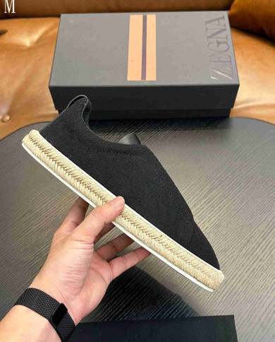 Ermenegildo Zegna Woven Espadrille Casual Shoes