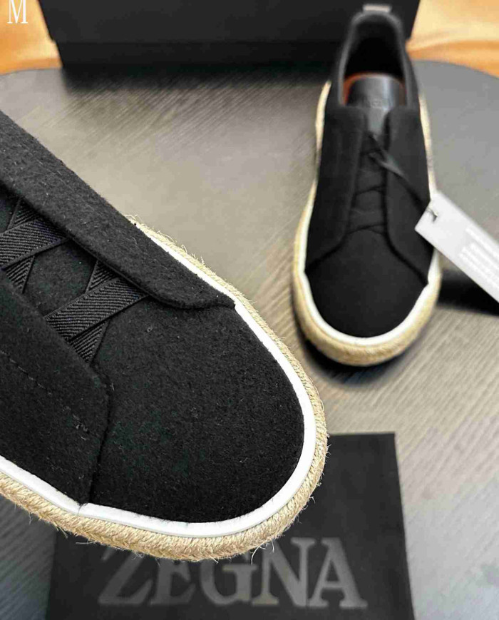 Ermenegildo Zegna Woven Espadrille Casual Shoes