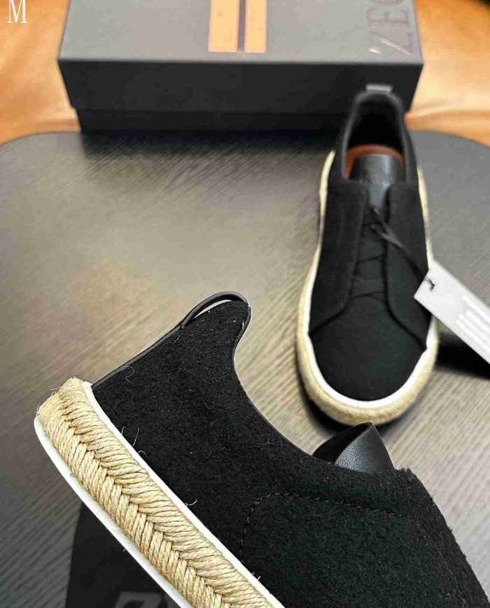 Ermenegildo Zegna Woven Espadrille Casual Shoes