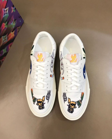 Louis Vuitton Ollie Cartoon Graffiti Low Top Casual Shoes