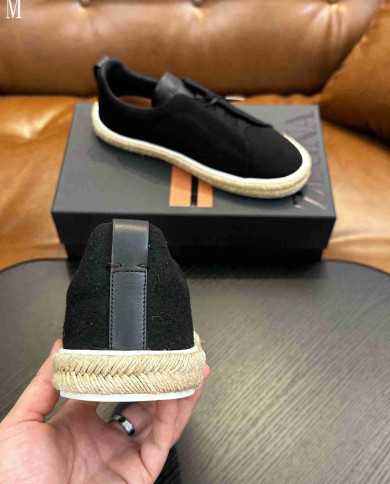 Ermenegildo Zegna Woven Espadrille Casual Shoes
