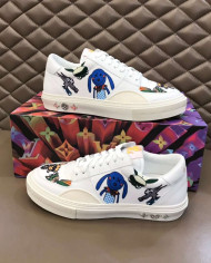 Louis Vuitton Ollie Cartoon Graffiti Low Top Casual Shoes