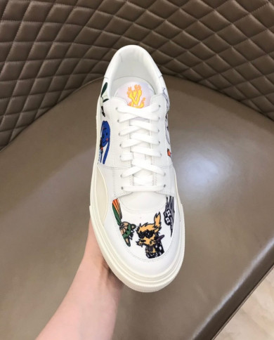Louis Vuitton Ollie Cartoon Graffiti Low Top Casual Shoes