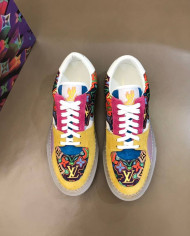 Louis Vuitton Ollie Multicolor Print Low Top Casual Shoes