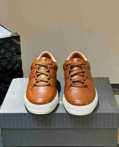 Ermenegildo Zegna Tiziano Leather Casual Sport Shoes