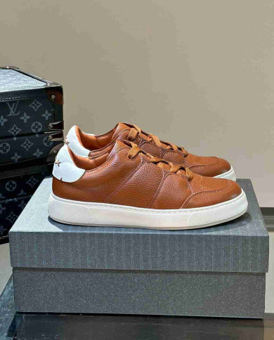 Ermenegildo Zegna Tiziano Leather Casual Sport Shoes