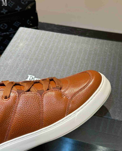 Ermenegildo Zegna Tiziano Leather Casual Sport Shoes