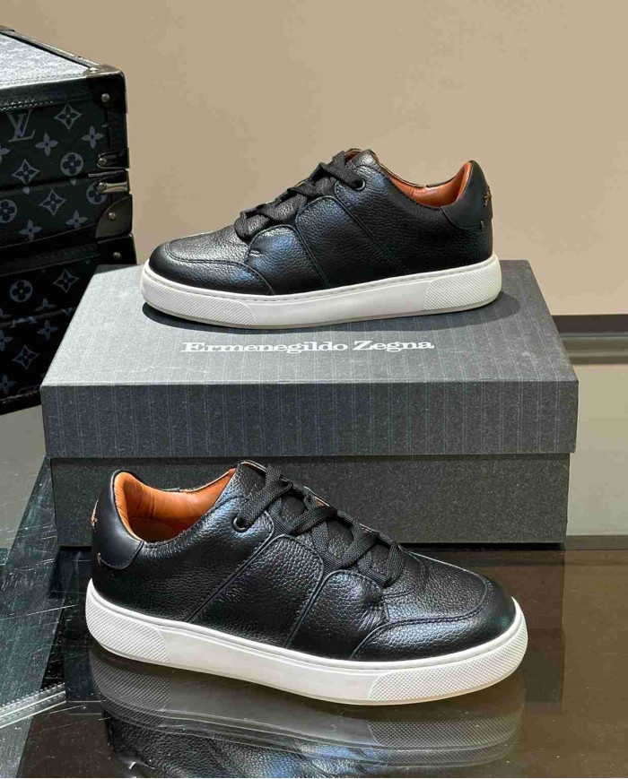 Ermenegildo Zegna Tiziano Leather Casual Sport Shoes
