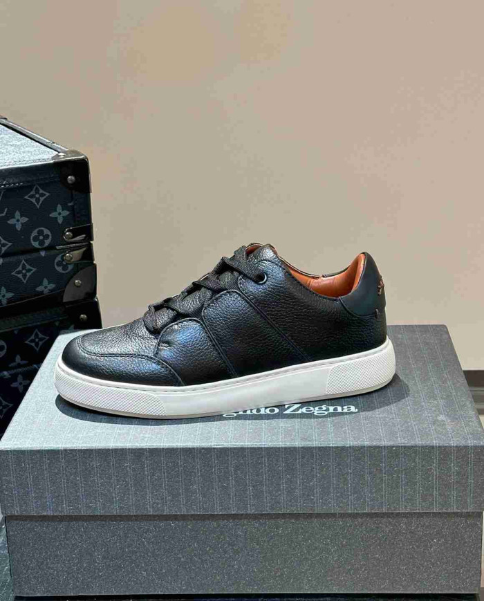 Ermenegildo Zegna Tiziano Leather Casual Sport Shoes