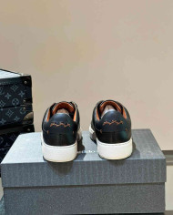 Ermenegildo Zegna Tiziano Leather Casual Sport Shoes