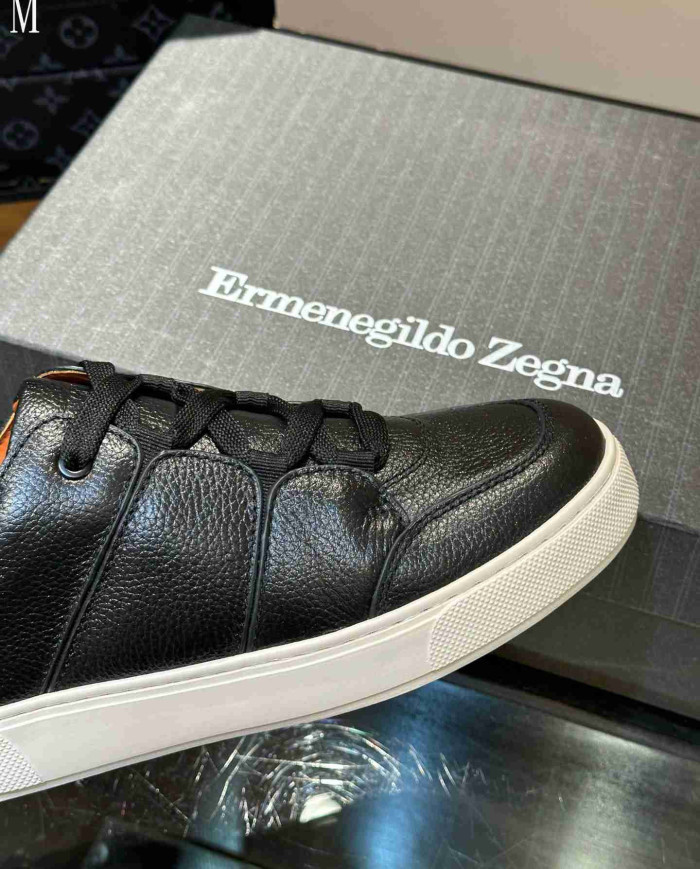 Ermenegildo Zegna Tiziano Leather Casual Sport Shoes