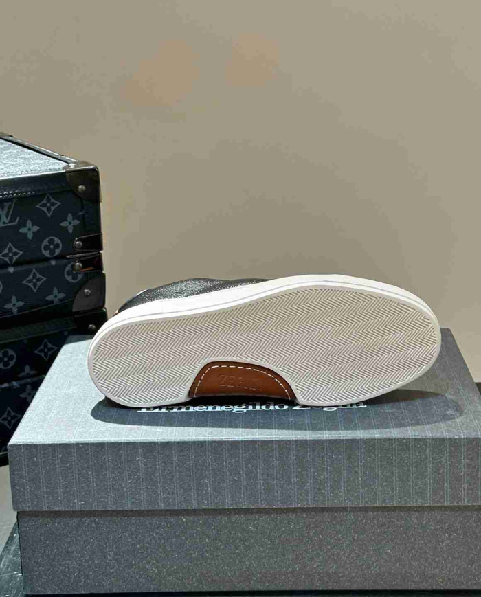 Ermenegildo Zegna Tiziano Leather Casual Sport Shoes