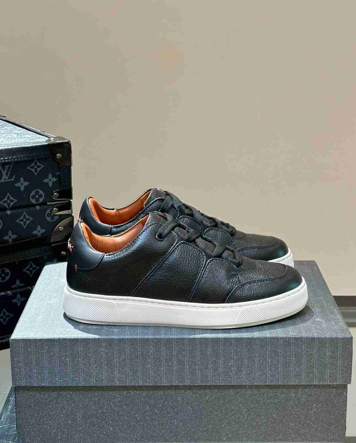 Ermenegildo Zegna Tiziano Leather Casual Sport Shoes