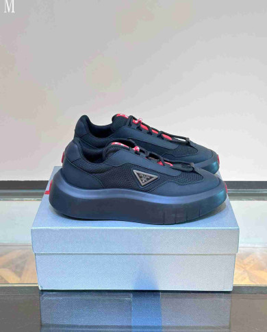 Prada Triangle Logo Low Top Casual Sport Shoes