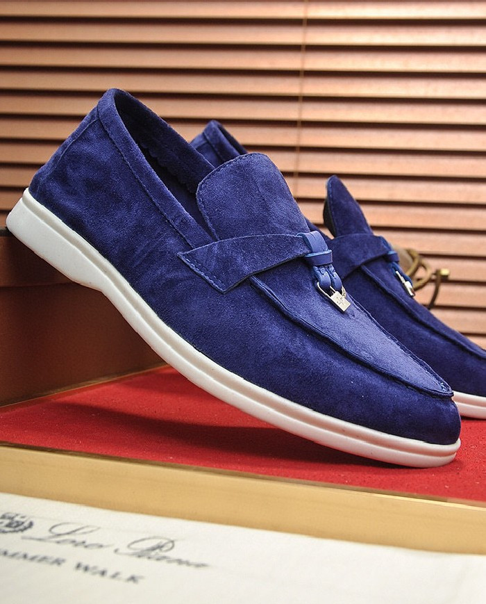 Lora Piana Couple style business loafers cowhide
