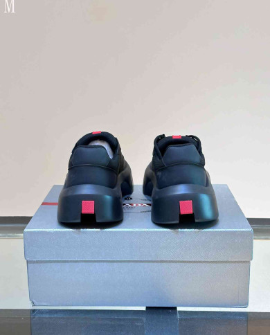 Prada Triangle Logo Low Top Casual Sport Shoes