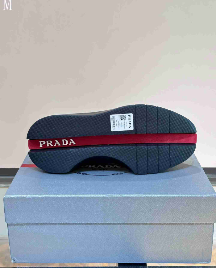 Prada Triangle Logo Low Top Casual Sport Shoes