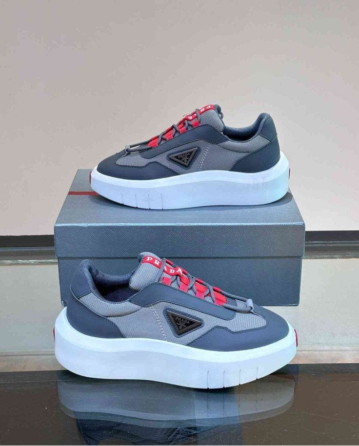 Prada Triangle Logo Low Top Casual Sport Shoes