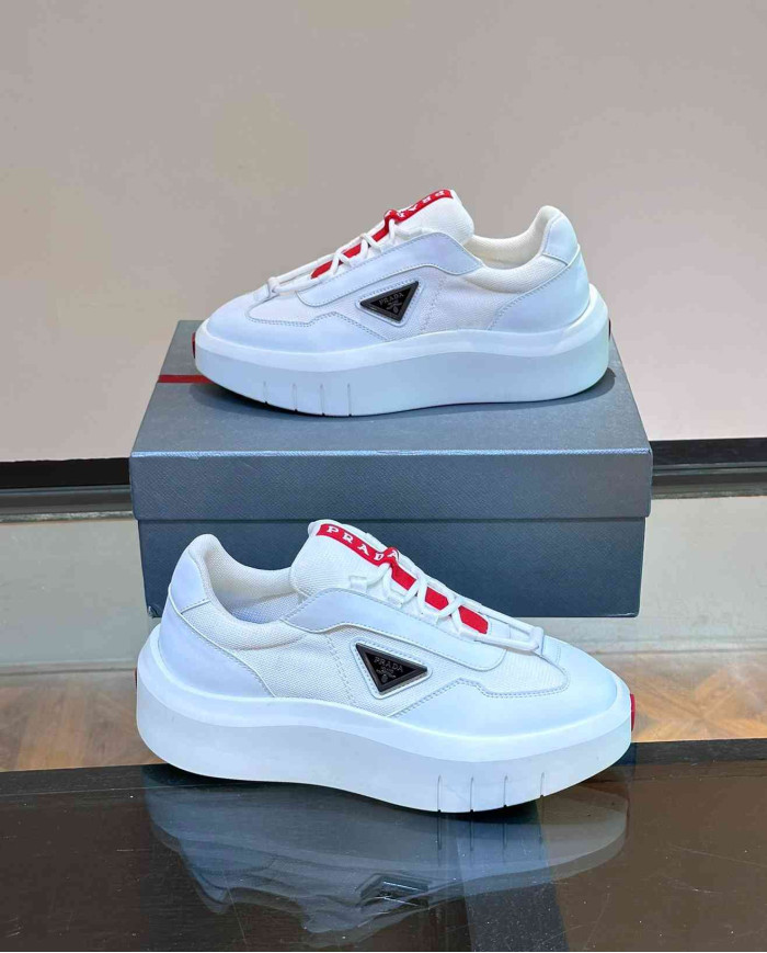 Prada Triangle Logo Low Top Casual Sport Shoes