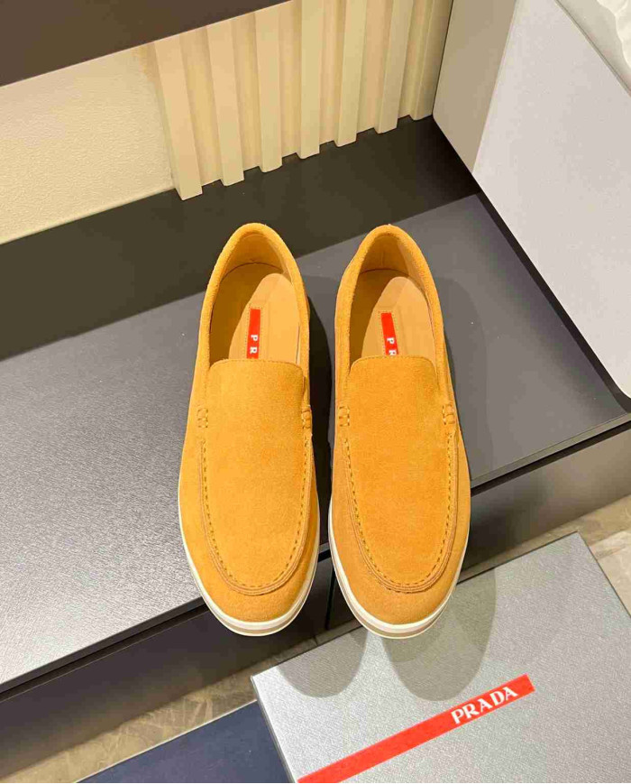 Prada Summer Suede Loafers
