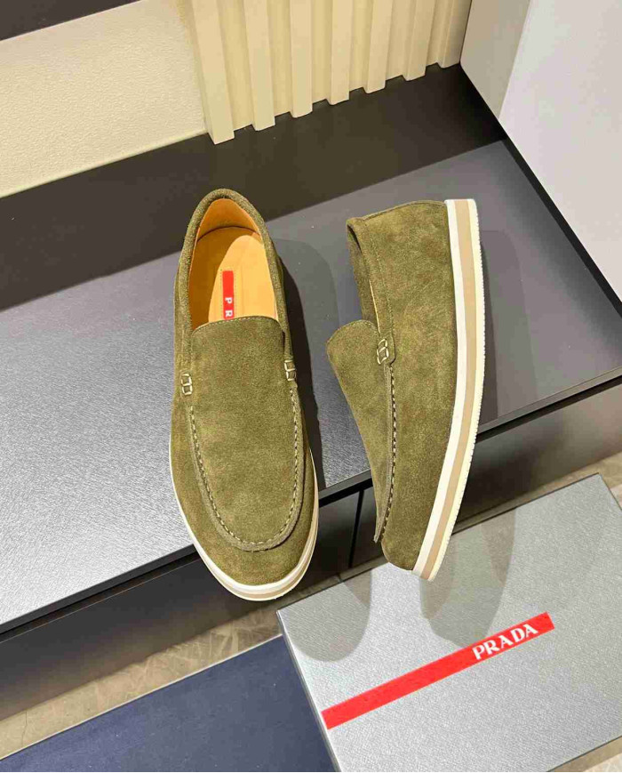 Prada Summer Suede Loafers
