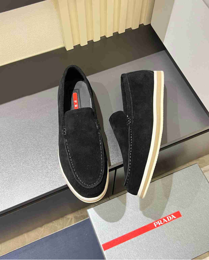 Prada Summer Suede Loafers