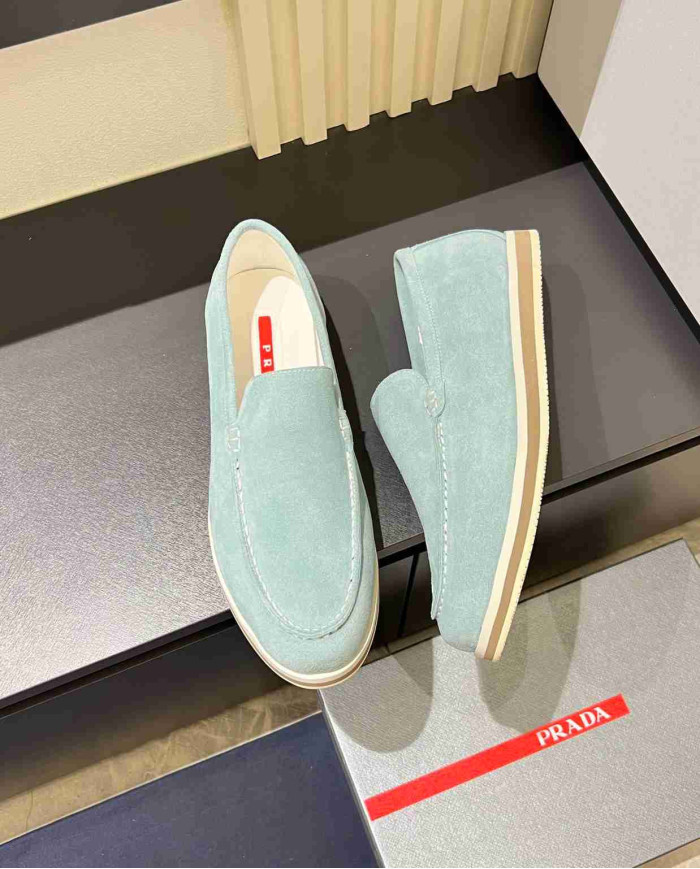 Prada Summer Suede Loafers