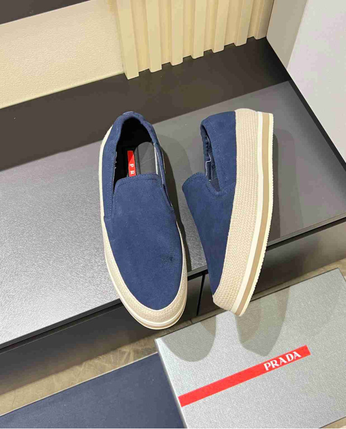 Prada Summer Suede Loafers